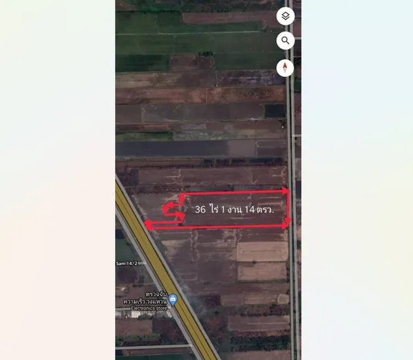 ขายที่ดินคลองสาม คลองหลวง ปทุมธานี แปลงใหญ่ 36 ไร่เศษ ผังสีชมพู ใกล้วัดพระธรรมกาย (เจ้าของขายเอง)