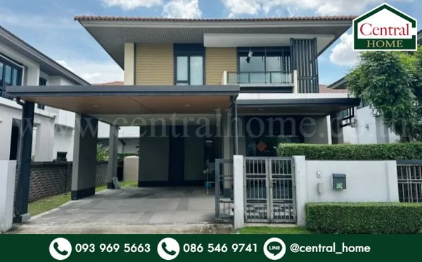 ให้เช่า บ้านเดี่ยว เศรษฐสิริ วงแหวน - ลำลูกกา สไตล์โมเดิร์น พร้อมอยู่