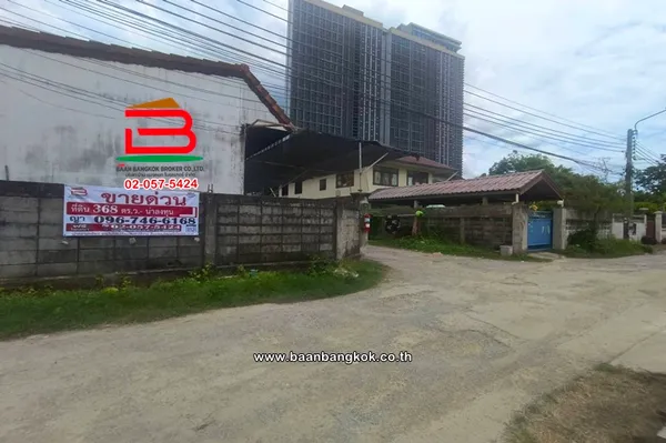 ที่ดินเปล่า เนื้อที่ 368 ตร.ว. ซอยนนทบุรี 19 ใกล้ตลาดต้นสัก ถนนนนทบุรี ตำบลบางกระสอ อำเภอเมืองนนทบุรี นนทบุรี