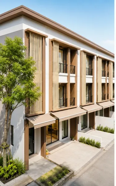 ทาวน์เฮาส์ 3 ชั้น บ้านกลางเมือง 3 นอน ศาลธนบุรี ใกล้MRT บางแค 1.3 กม. กัลปพฤกษ์ ภาษีเจริญ กำนันแม้น800ม.