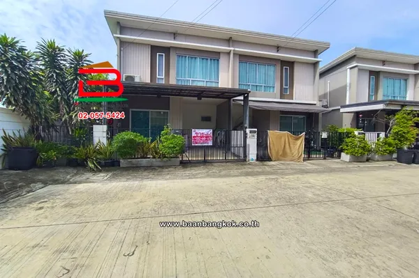 ทาวน์โฮม 2 ชั้น เนื้อที่ 23.2 ตร.ว. โครงการ พฤกษาวิลล์ รามอินทรา-พระยาสุเรนทร์ (สุเหร่าคลองหนึ่ง 13) ถนนพระยาสุเรนทร์ แขวงบางชัน เขตคลองสามวา