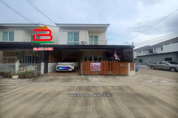 ทาวน์โฮม 2 ชั้น หลังมุม เนื้อที่ 30.2 ตร.ว. โครงการ ประภาทรัพย์ รามอินทรา-หทัยราษฎร์ (ซอยหทัยราษฎร์ 39) ถนนหทัยราษฎร์ แขวงสามวาตะวันตก เขตคลองสามวา