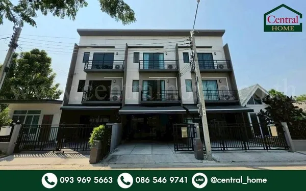 ทาวน์โฮม 3 ชั้น บ้านกลางเมือง ราชพฤกษ์-สาทร บ้านใหม่ สภาพดี แปลงหน้าสวน