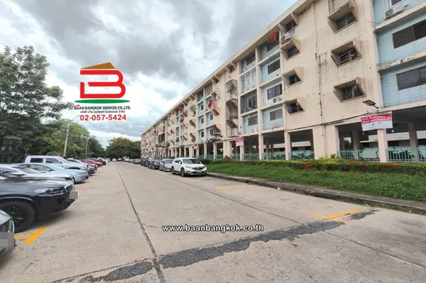 คอนโดมิเนียม เนื้อที่ 46.94 ตร.ม. Khlong Chan Community Housing 5 เคหะชุมชนคลองจั่น 5 ซอยศรีบูรพา 19 ถนนศรีบูรพา แขวงคลองจั่น เขตบางกะปิ