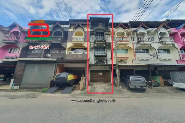อาคารพาณิชย์ หมู่บ้านสินอนันต์ ซอยเสรีไทย 72 เนื้อที่ 20 ตรว. ถนนเสรีไทย แขวงมีนบุรี เขตมีนบุรี