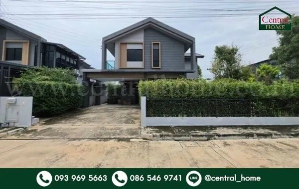 บ้านเดี่ยว 71 ตรว. หมู่บ้านคณาสิริ ราชพฤกษ์-346 หลังมุม บ้านสวย ถูกที่สุดในโครงการ