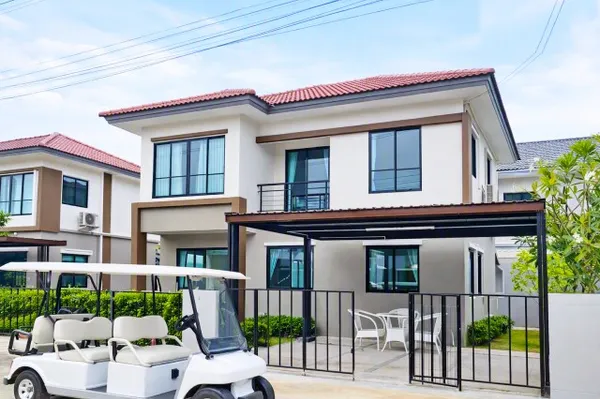 260909villnisoyk ให้เช่า บ้าน บ้านแฝด 2 ชั้น 45ตร.ว.วงแหวน-รังสิต คลอง 4 มาร์เก็ตวิลเลจ รังสิต 2.02กม. 150ตร.ม. 3นอน 134