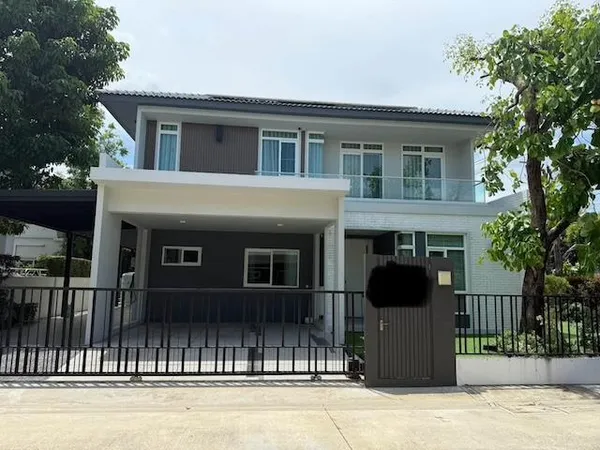 MHR254 Pet Friendly & Expat Welcome! ให้เช่าบ้านเดี่ยว มัณฑนา 2 บางนา กม.7 ซอยราชวินิตบางแก้ว ติดตั้งโซลาร์เซลล์และ EV Charger ที่ดินใหญ่ 86 ตร.วา 4 ห้องนอน 5 ห้องน้ำ จอดรถ 4 คัน ใกล้ Mega Bangna