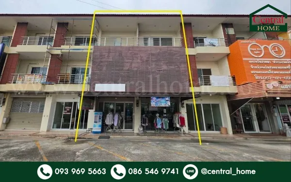 โฮมออฟฟิศ 3 ชั้น 2 คูหา 360 ตารางเมตร ติดถนนสุขุมวิท ตรงข้ามโรงกลั่นน้ำมัน IRPC ระยอง ราคาถูก
