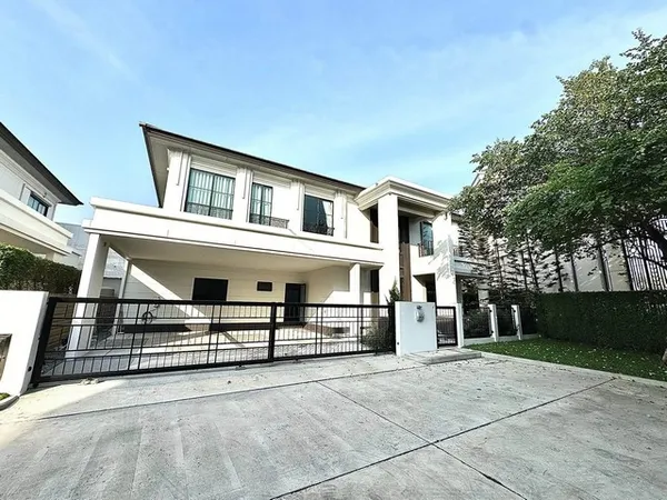 ให้เช่าบ้านเดี่ยว 2 ชั้น 75 ตร.ว. 4 ห้องนอน เศรษฐสิริบางนา-สุวรรณภูมิ แปลงมุมส่วนตัว หน้าบ้านไม่ชนใคร ใกล้คลับเฮาส์ ใกล้