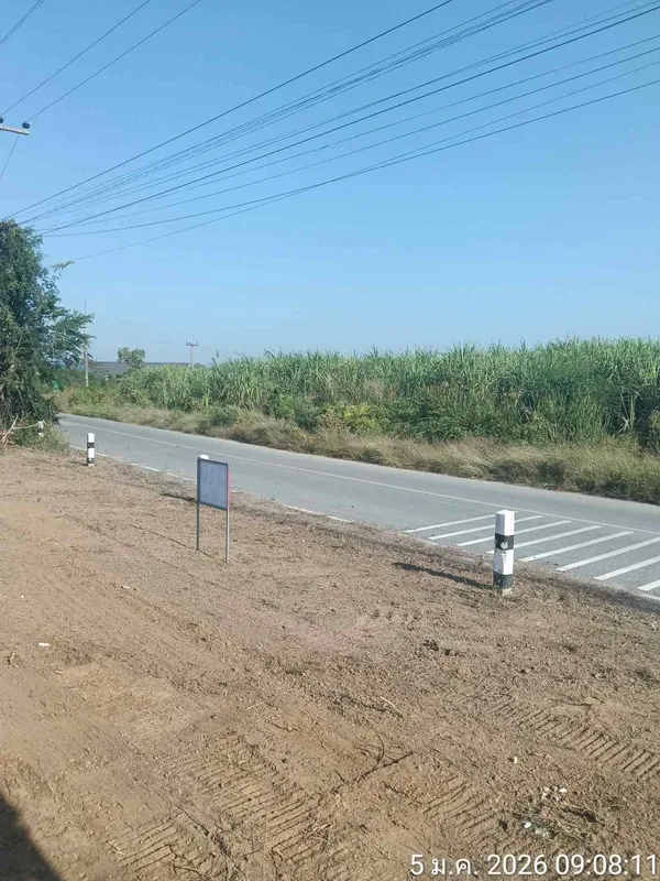 ขายที่ดินเปล่า ทำเลดี หน้าโรงเรียนการบินกำแพงแสน
