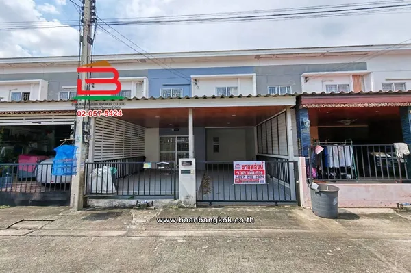 ทาวน์เฮาส์ โครงการ บ้านพฤกษา 60/1 รังสิต-บางพูน (ซอยรังสิต-ปทุมธานี 43) เนื้อที่ 20 ตรว (ใกล้วัดบางพูน) ตำบลบางพูน อำเภอเมืองปทุมธานี ปทุมธานี