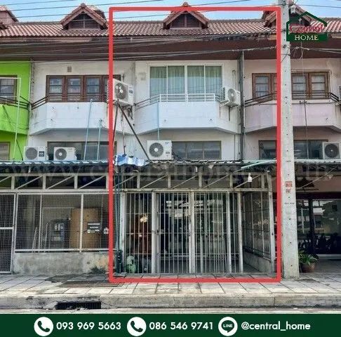อาคารพาณิชย์ 2.5 ชั้น 19 ตรว. ติดถนน สามารถทำธุรกิจค้าขายได้