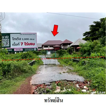 ทรัพย์ บสส. รหัส 3A1162 โรงงาน/โกดัง  กาฬสินธุ์ 36138000