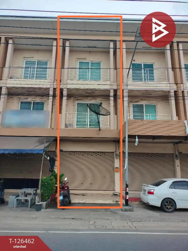 ขายอาคารพาณิชย์ 3 ชั้น ต.พันท้ายนรสิงห์ สมุทรสาคร ทำเลดีติดถนน