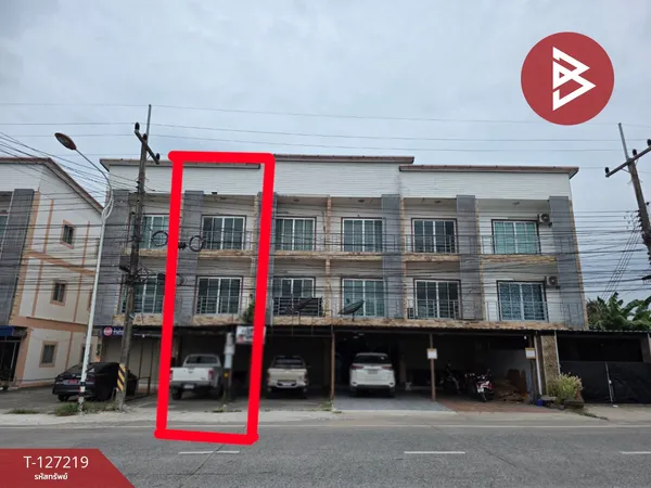 ขายอาคารพาณิชย์ 3 ชั้น เนื้อที่ 28 ตารางวา ศรีราชา ชลบุรี ใกล้อ่างเก็บน้ำหนองค้อ