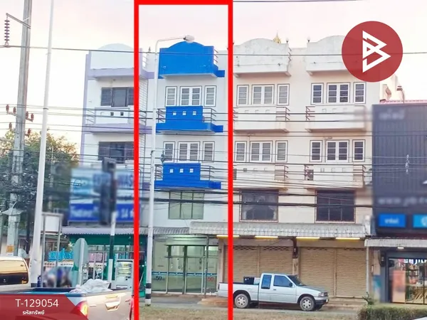ขายด่วนอาคารพาณิชย์ 4 ชั้น เนื้อที่ 23.8 ตร.วา เส้นถนนหลัก ถ.สุวรรณศร สระแก้ว