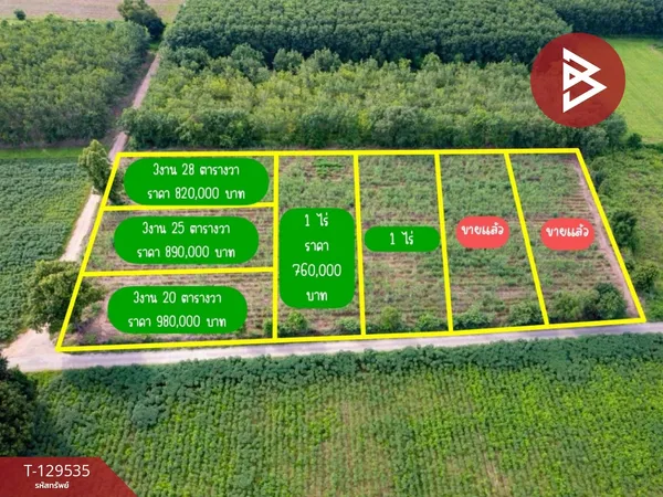 ขายที่ดิน เนื้อที่ 3 งาน 20 ตร.วา นิคมสงเคราะห์ อุดรธานี