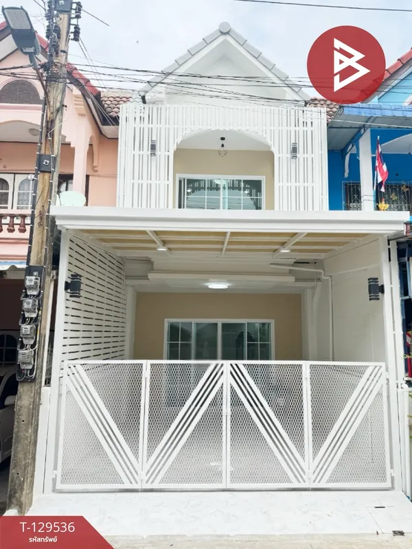 ขายทาวน์เฮ้าส์ เนื้อที่ 16 ตารางวา หมู่บ้านสุขสมบูรณ์ สมุทรสาคร