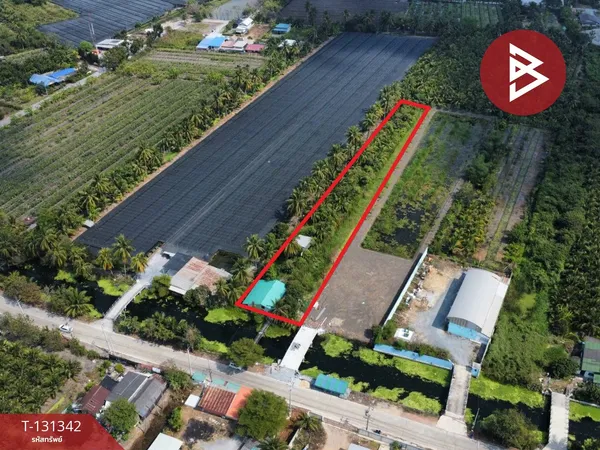 ขายบ้านเดียวชั้นเดียวพร้อมที่ดิน เนื้อที่ 2 ไร่ ริมครองเก่า บ้านแพ้ว สมุทรสาคร