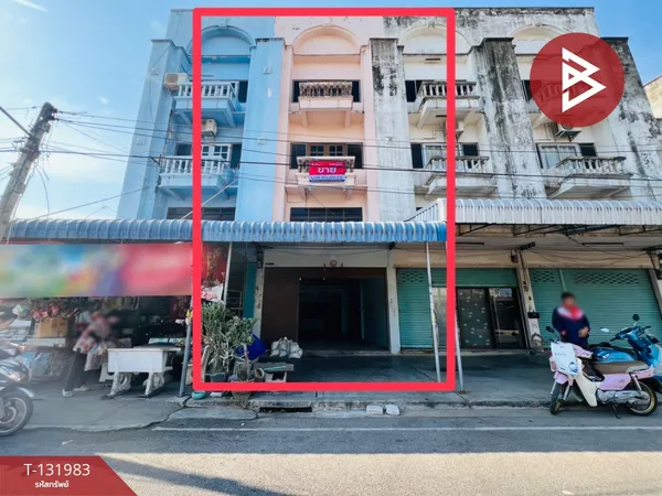 ขายอาคารพาณิชย์ 3 ชั้นครึ่ง เนื้อที่ 21.5 ตร.วา ต.แม่กลอง สมุทรสงคราม ติดถนนหลัก ใกล้วัดปทุม