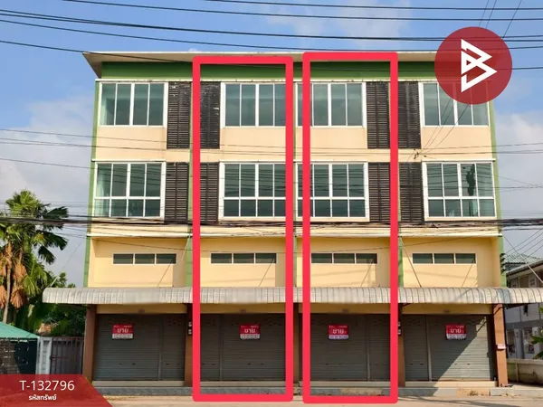 ขายอาคารพาณิชย์ 4 คูหา เนื้อที่เริ่มต้น 25 ตร.วา พันท้ายนรสิงห์ สมุทรสาคร