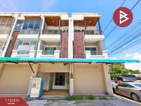 ขายอาคารพาณิชย์ 3 ชั้น 2 คูหา โครงการบ้านอิงสวน สุพรรณบุรี