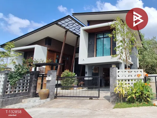 ขายบ้านเดียว 2 ชั้น เนื้อที่ 225 ตารางวา อ.พระพรหม นครศรีธรรมราช สไตล์บ้านพักอากาศ