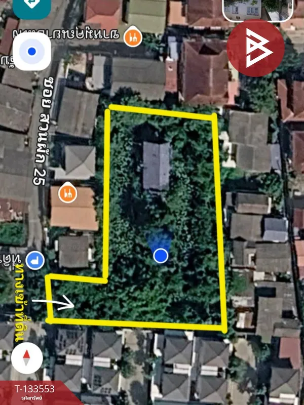 ขายที่ดิน เนื้อที่ 1 ไร่ 3 งาน 45 ตร.วา สวนผัก ตลิ่งชัน กรุงเทพฯ