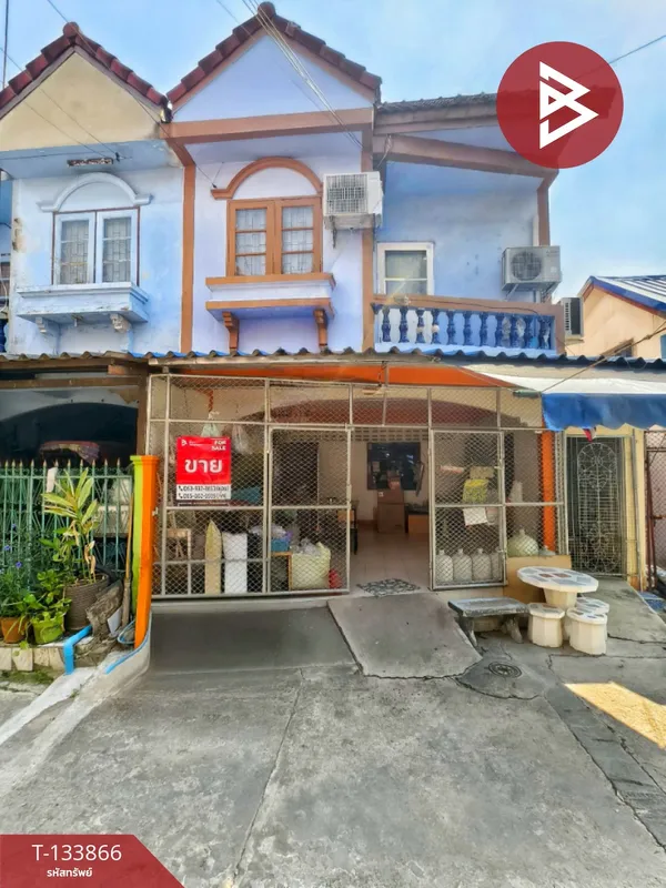 ขายทาวน์เฮ้าส์ 2 ชั้นหลังมุม หมู่บ้านฉัตรทอง-ท่าทราย สมุทรสาคร