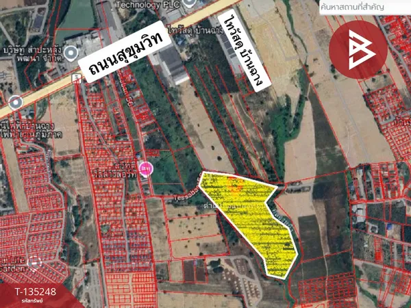 ขายที่ดิน เนื้อที่ 44 ไร่ 2 งาน 56.2 ตร.วา บ้านฉาง ระยอง