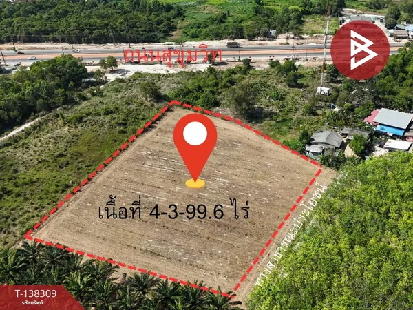 ขายที่ดิน เนื้อที่ 4 ไร่ 3 งาน 99.6 ตร.วา ตะพง ระยอง