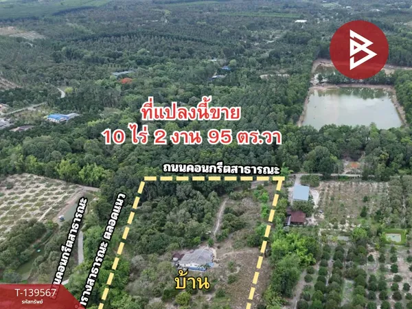 ขายที่ดิน เนื้อที่ 10 ไร่ 2 งาน 95 ตร.วา เขาคิชฌกูฏ จันทบุรี