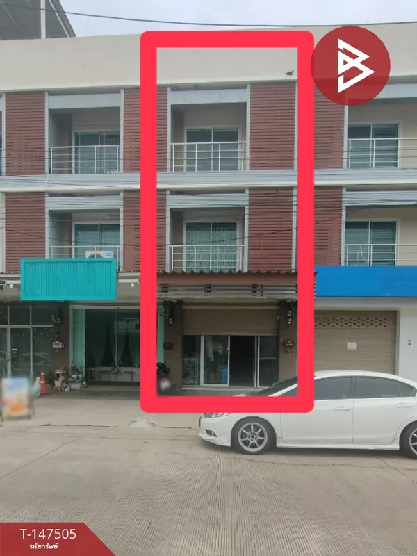 ขายอาคารพาณิชย์ 3 ชั้น เนื้อที่ 25.8 ตร.วา ท่ามะกา กาญจนบุรี