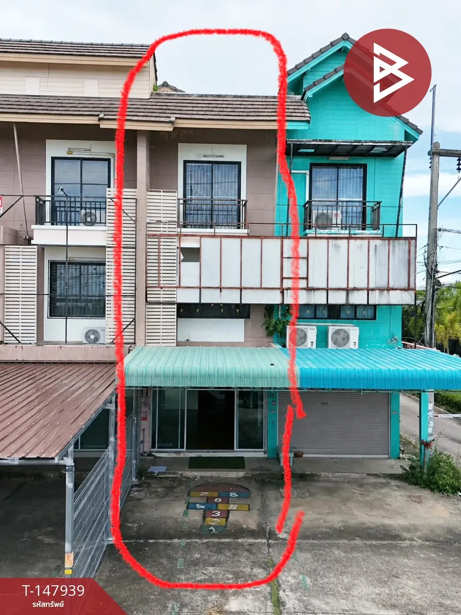 ขายทาวน์เฮ้าส์ เนื้อที่ 19 ตร.วา บ้านฉาง ระยอง